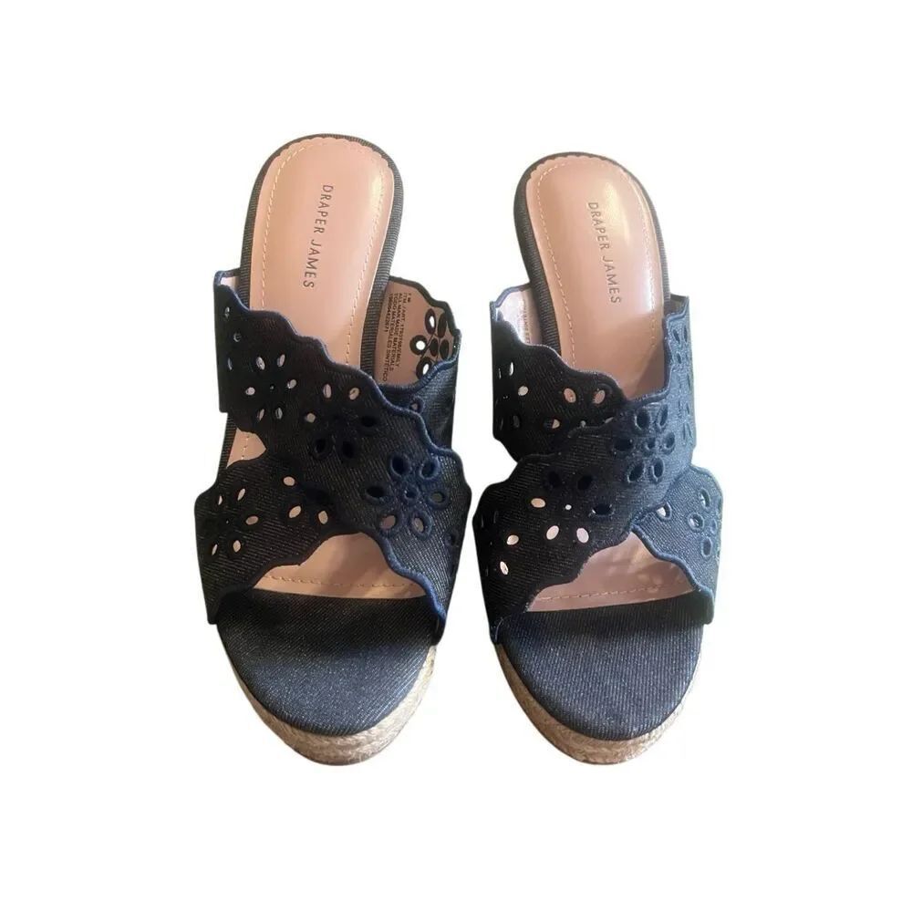 Draper James Emily sandal wedge sz 7